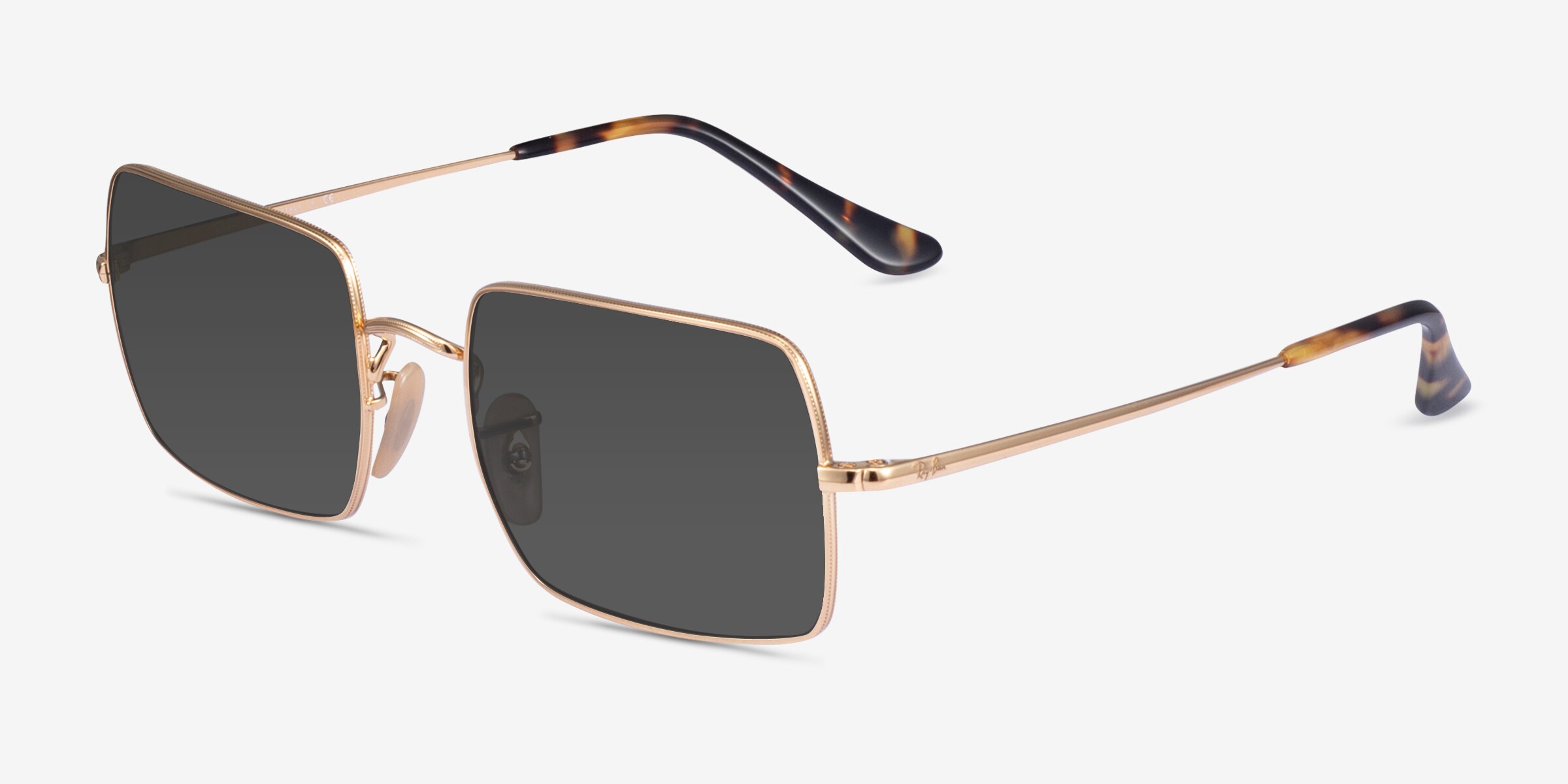 Ray-Ban RB1969 - Rectangle Shiny Gold Frame Prescription  display picture 1