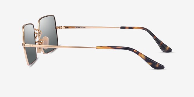 Ray-Ban RB1969 Shiny Gold MetalSunglass Frames from EyeBuyDirect, Side View