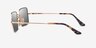 Ray-Ban RB1969 Shiny Gold MetalSunglass Frames from EyeBuyDirect, Side View