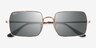 Ray-Ban RB1969 Shiny Gold MetalSunglass Frames from EyeBuyDirect, Closed View