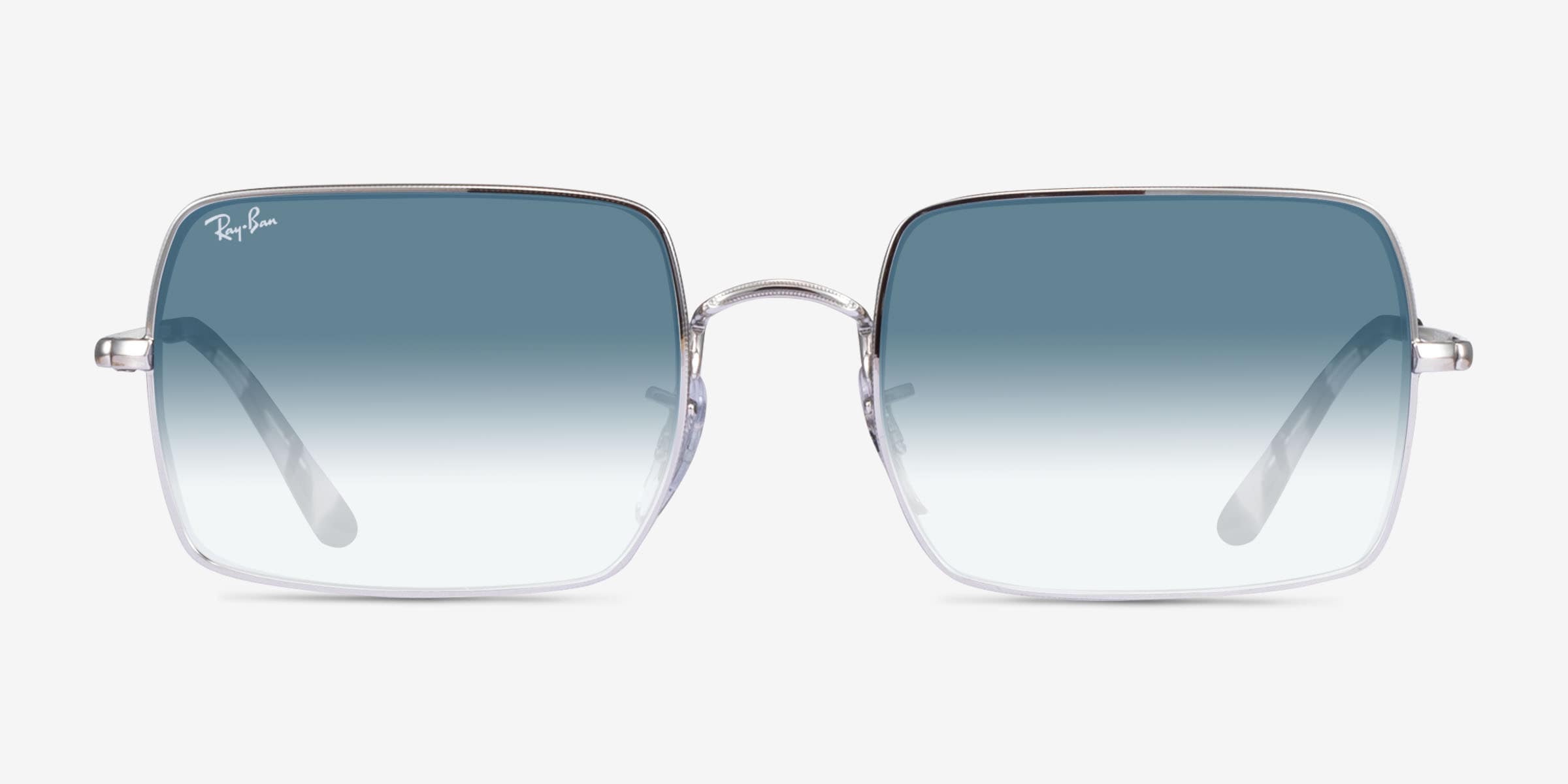 Ray-Ban RB1969 - Rectangle Shiny Silver Frame Prescription