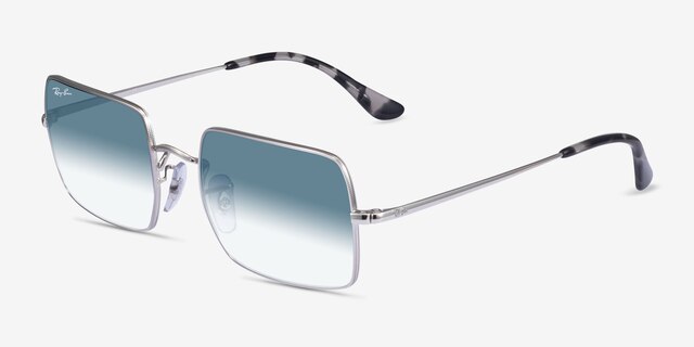 Ray-Ban RB1969 Shiny Silver MetalSunglass Frames from EyeBuyDirect, Angle View
