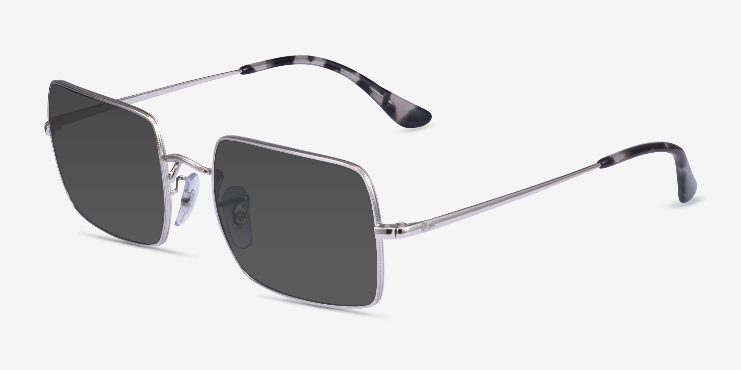Ray-Ban RB1969 - Rectangle Shiny Silver Frame Prescription