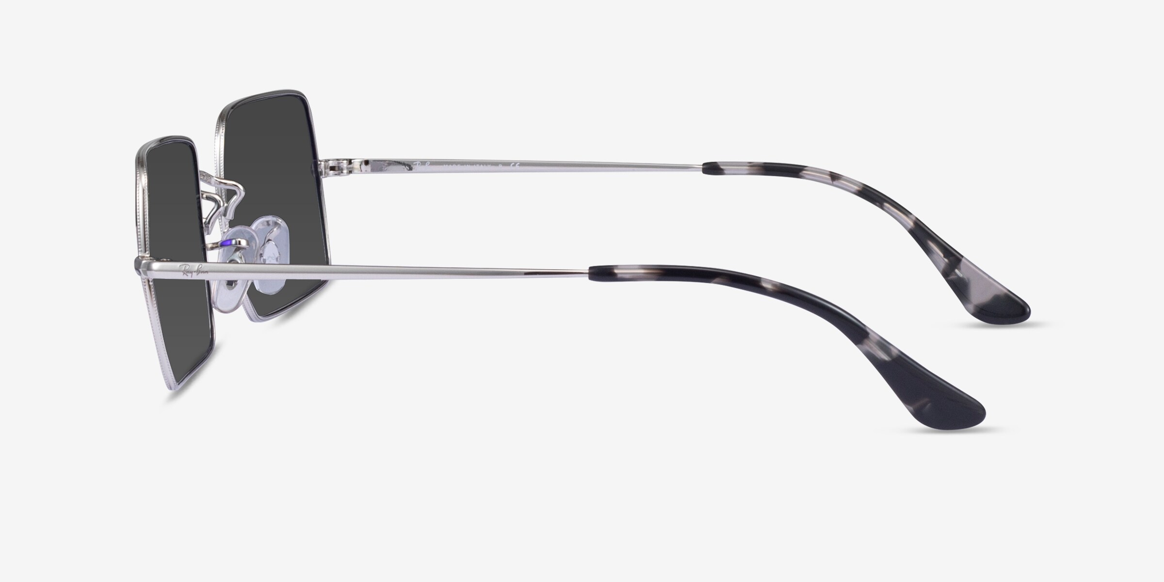 Ray-Ban RB1969 - Rectangle Shiny Silver Frame Prescription