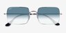 Ray-Ban RB1969 Shiny Silver MetalSunglass Frames from EyeBuyDirect, Closed View