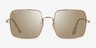 Ray-Ban RB1971 Square Shiny Gold MetalSunglass Frames from EyeBuyDirect, Front View
