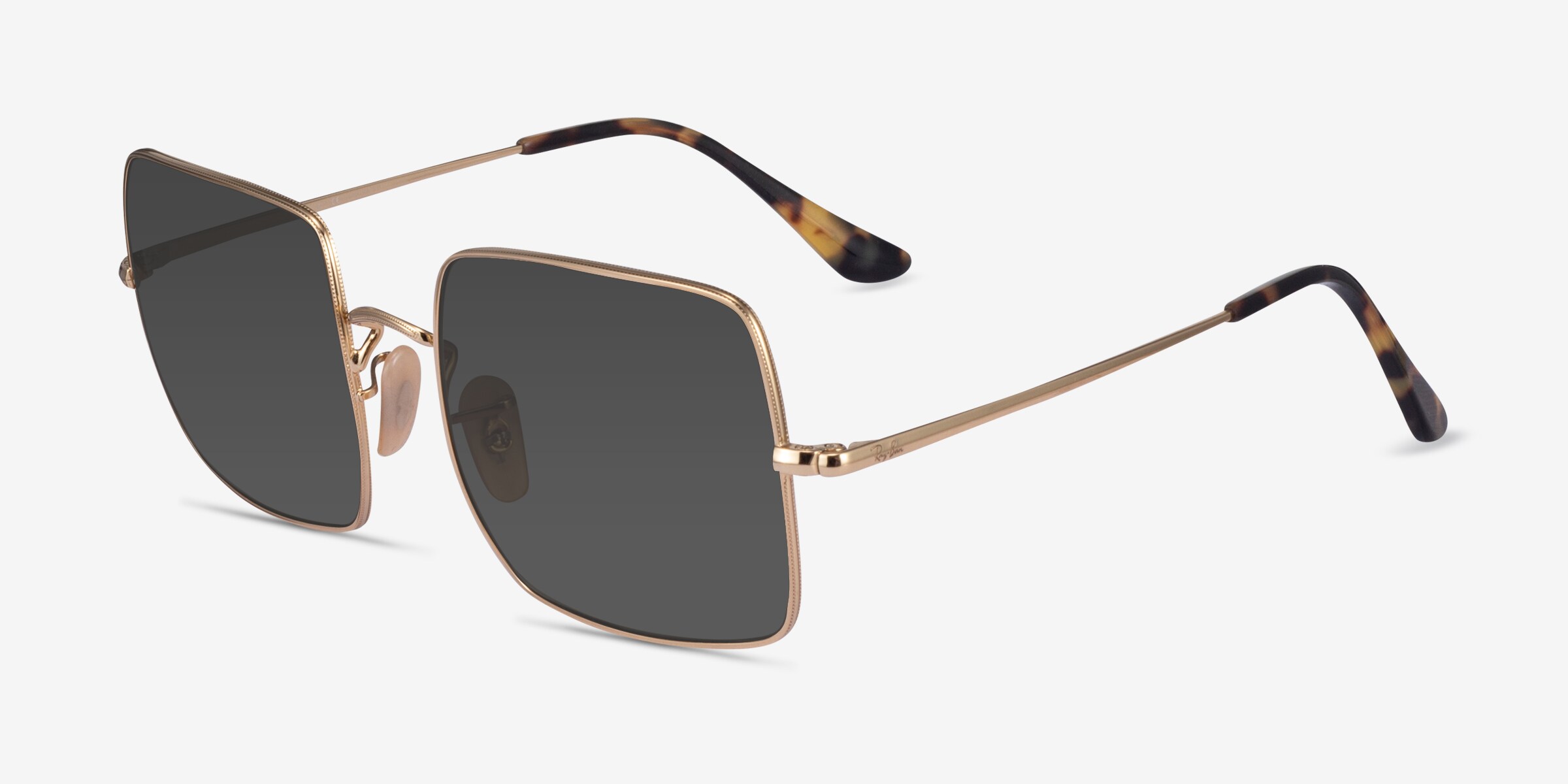 Ray-Ban RB1971 Square - Square Silver Frame Sunglasses For