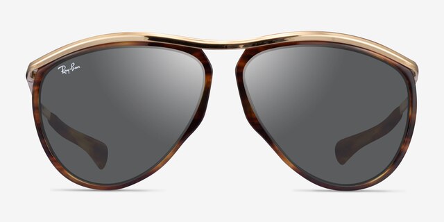 Ray-Ban RB2219 Gold Tortoise MetalSunglass Frames from EyeBuyDirect, Front View