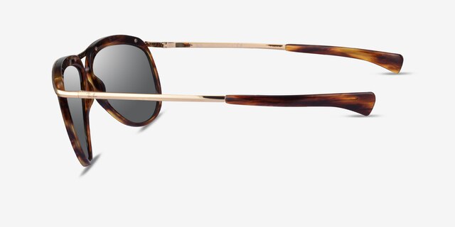 Ray-Ban RB2219 Gold Tortoise MetalSunglass Frames from EyeBuyDirect, Side View