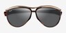 Ray-Ban RB2219 Gold Tortoise MetalSunglass Frames from EyeBuyDirect, Closed View