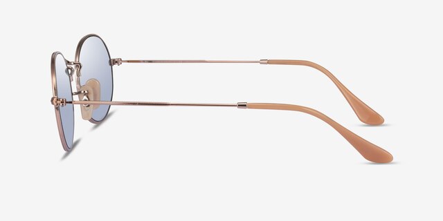 Ray-Ban RB3547N Rose Gold MetalSunglass Frames from EyeBuyDirect, Side View