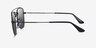 Ray-Ban RB3557 Black MetalSunglass Frames from EyeBuyDirect, Side View