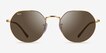 Ray-Ban RB3565 Jack Shiny Gold MetalSunglass Frames from EyeBuyDirect, Front View