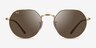 Ray-Ban RB3565 Jack Shiny Gold MetalSunglass Frames from EyeBuyDirect, Front View