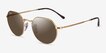 Ray-Ban RB3565 Jack Shiny Gold MetalSunglass Frames from EyeBuyDirect, Angle View