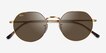 Ray-Ban RB3565 Jack Shiny Gold MetalSunglass Frames from EyeBuyDirect, Closed View