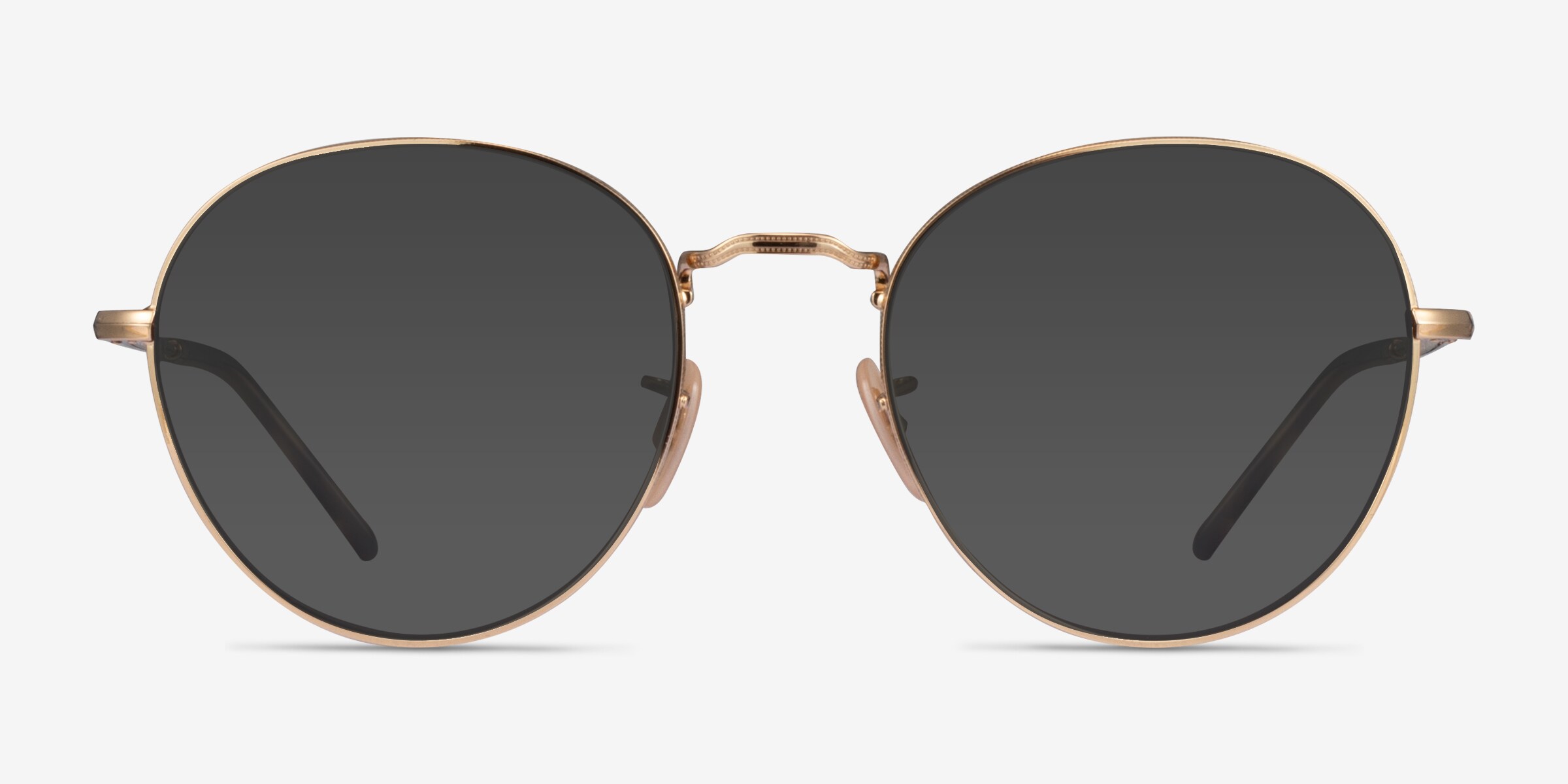 Ray-Ban RB3582 David - Round Shiny Gold Frame Prescription