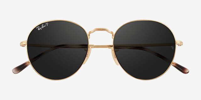 Ray-Ban RB3582 David Gold MetalSunglass Frames from EyeBuyDirect, Closed View