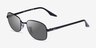 Ray-Ban RB3690 Shiny Black MetalSunglass Frames from EyeBuyDirect, Angle View