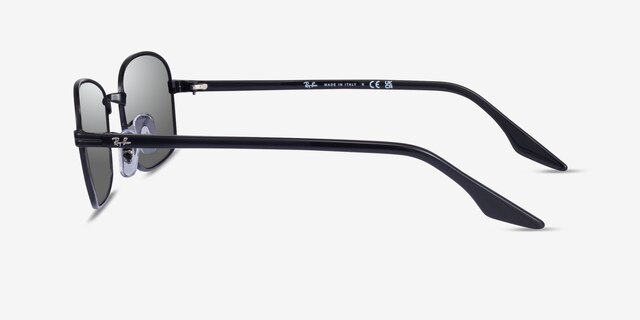 Ray-Ban RB3690 Shiny Black MetalSunglass Frames from EyeBuyDirect, Side View
