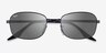 Ray-Ban RB3690 Shiny Black MetalSunglass Frames from EyeBuyDirect, Closed View