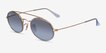 Ray-Ban RB3847N Gold MetalSunglass Frames from EyeBuyDirect, Angle View