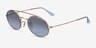 Ray-Ban RB3847N Gold MetalSunglass Frames from EyeBuyDirect, Angle View