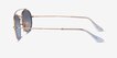 Ray-Ban RB3847N Gold MetalSunglass Frames from EyeBuyDirect, Side View