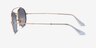 Ray-Ban RB3847N Gold MetalSunglass Frames from EyeBuyDirect, Side View