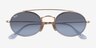 Ray-Ban RB3847N Gold MetalSunglass Frames from EyeBuyDirect, Closed View