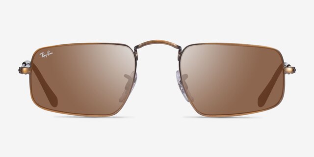Ray-Ban RB3957 Julie Antique Gold MetalSunglass Frames from EyeBuyDirect, Front View