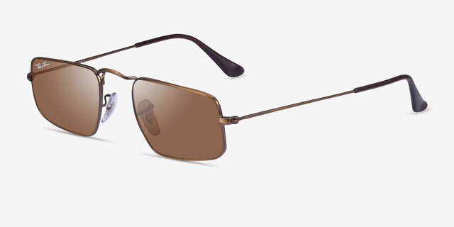 Ray-Ban RB3957 Julie Antique Gold MetalSunglass Frames from EyeBuyDirect, Angle View