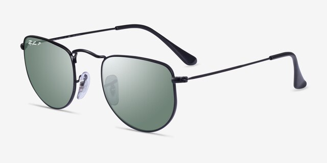 Ray-Ban RB3958 Elon Shiny Black MetalSunglass Frames from EyeBuyDirect, Angle View