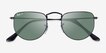 Ray-Ban RB3958 Elon Shiny Black MetalSunglass Frames from EyeBuyDirect, Closed View
