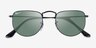 Ray-Ban RB3958 Elon Shiny Black MetalSunglass Frames from EyeBuyDirect, Closed View