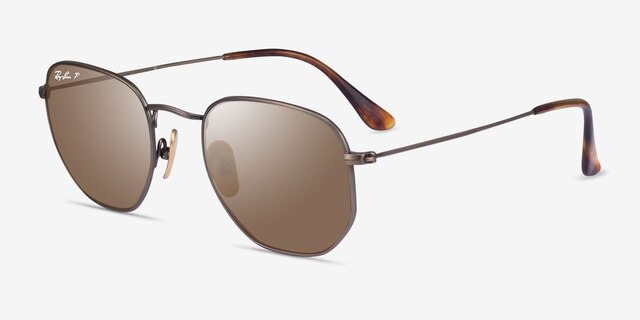 Ray-Ban RB8148 Gunmetal TitaniumSunglass Frames from EyeBuyDirect, Angle View