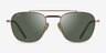 Ray-Ban RB8258 Frank Ii Shiny Gold TitaniumSunglass Frames from EyeBuyDirect, Front View