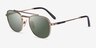 Ray-Ban RB8258 Frank Ii Shiny Gold TitaniumSunglass Frames from EyeBuyDirect, Angle View