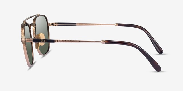 Ray-Ban RB8258 Frank Ii Shiny Gold TitaniumSunglass Frames from EyeBuyDirect, Side View