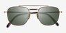 Ray-Ban RB8258 Frank Ii Shiny Gold TitaniumSunglass Frames from EyeBuyDirect, Closed View