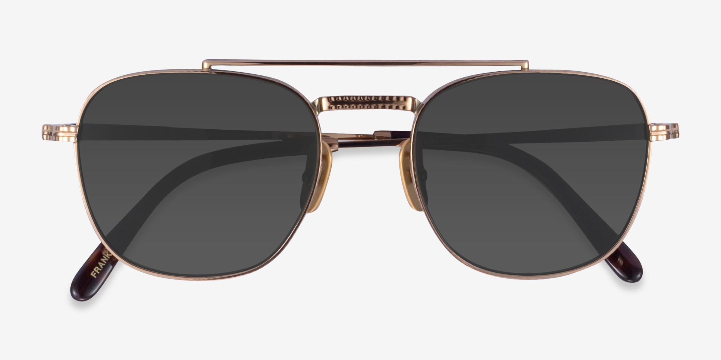 Ray-Ban RB8258 Frank Ii - Aviator Shiny Gold Frame Prescription