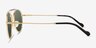 Vogue Eyewear VO4240S Shiny Gold MetalSunglass Frames from EyeBuyDirect, Side View