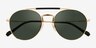 Vogue Eyewear VO4240S Shiny Gold MetalSunglass Frames from EyeBuyDirect, Closed View