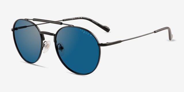 Vogue Eyewear VO4240S Matte Black MetalSunglass Frames from EyeBuyDirect, Angle View