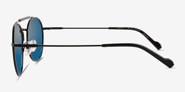 Vogue Eyewear VO4240S Matte Black MetalSunglass Frames from EyeBuyDirect, Side View