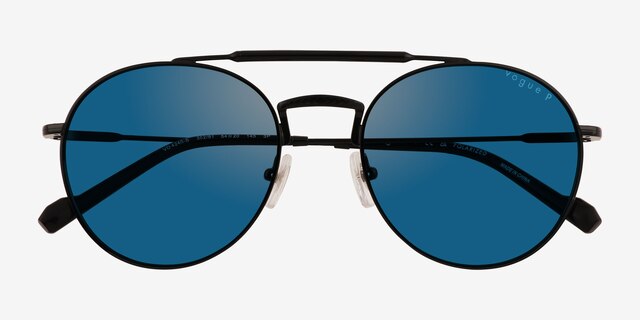 Vogue Eyewear VO4240S Matte Black MetalSunglass Frames from EyeBuyDirect, Closed View