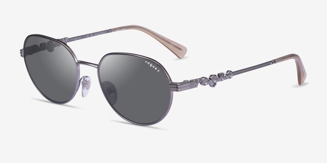 Vogue Eyewear VO4254S Matte Silver MetalSunglass Frames from EyeBuyDirect, Angle View