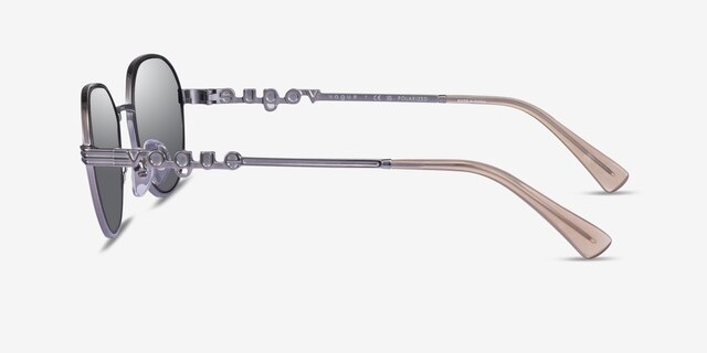 Vogue Eyewear VO4254S Matte Silver MetalSunglass Frames from EyeBuyDirect, Side View