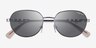 Vogue Eyewear VO4254S Matte Silver MetalSunglass Frames from EyeBuyDirect, Closed View