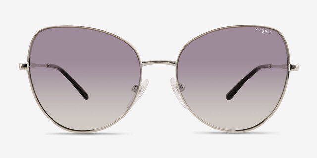 Vogue Eyewear VO4255S Shiny Silver MetalSunglass Frames from EyeBuyDirect, Front View